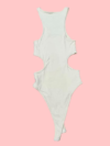 Zara Women's White and Cream Bodysuit