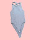 Zara Women's Grey and Blue Bodysuit